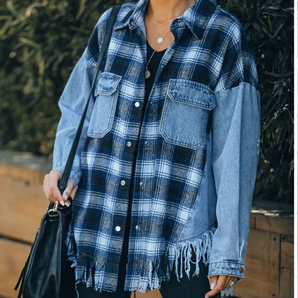 Dance & Marvel Jackets & Coats Nwt Dance And Marvel Plaid